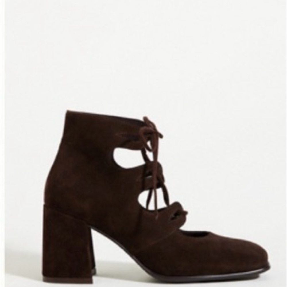 Jeffery Campbell Elegant Brown Women's Lace-Up Ankle Boots